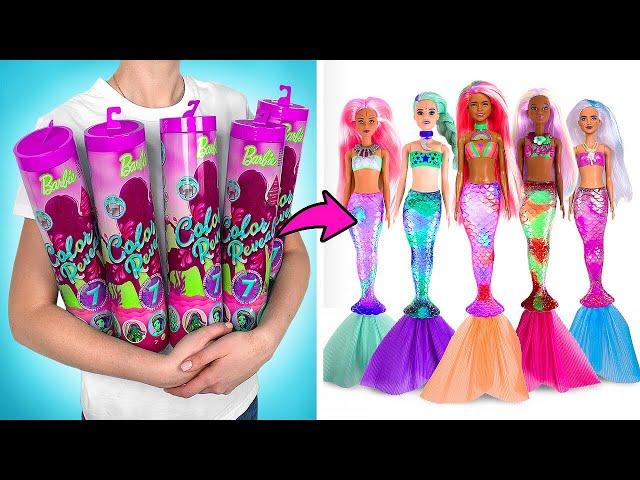 Color Reveal Dolls, Homemade Unboxing, and Cool DIYs! It's Literally Magic!