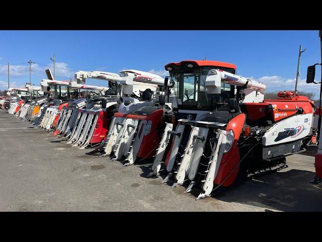 Rice Harvesting combines Machines | Agriculture and Farming Elements stock in Japan | Top Quality