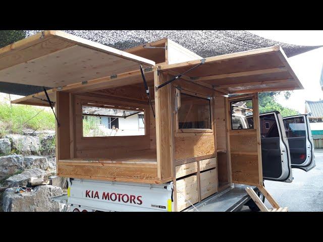 트럭캠퍼 봉고3 DIY 2 wood Truck Camper