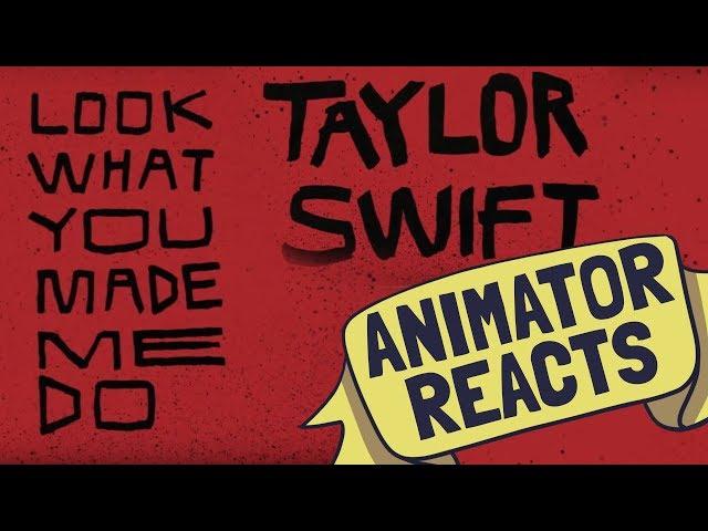Taylor Swift - Look what you made me do Lyric video (Animator reacts)
