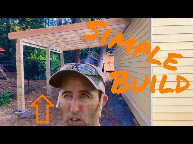 How To Build Patio Lean To Roof Overhang