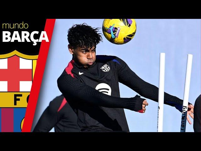 Entrenamiento del Barça: Lamine Yamal está listo para afrontar a Las Palmas | FC Barcelona | LaLiga