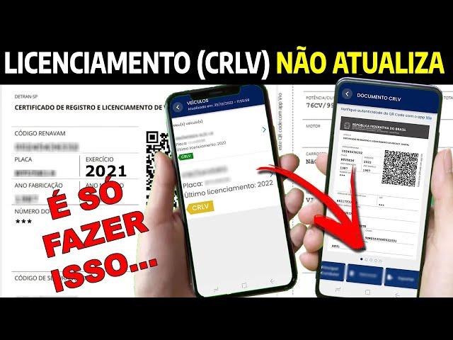 LICENCIAMENTO PAGO NÃO ATUALIZA NO APP CARTEIRA DIGITAL DE TRÂNSITO - COMO ATUALIZAR O CRLV