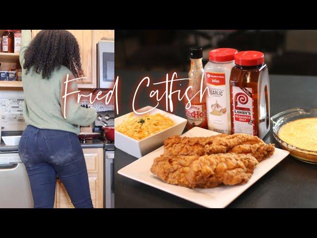 COOK W/ ME: SOUTHERN FRIED CATFISH | #SOULFOODSUNDAY | FISH FRY SMOKIN' @ GRILLIN' WIT AB RECIPE