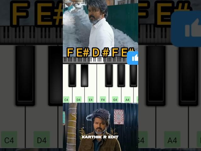 Leo bgm piono easy study..karthik r shorts
