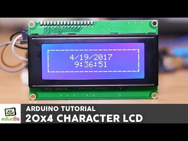 Arduino Tutorial: 20x4 I2C Character LCD display with Arduino Uno from Banggood.com