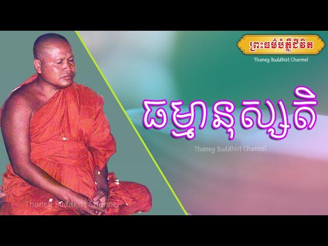 ធម្មានុស្សតិ |ព្រះធម្មវិបស្សនា សំ ប៊ុនធឿន កេតុធម្មោ |Thaney Buddhist Channel