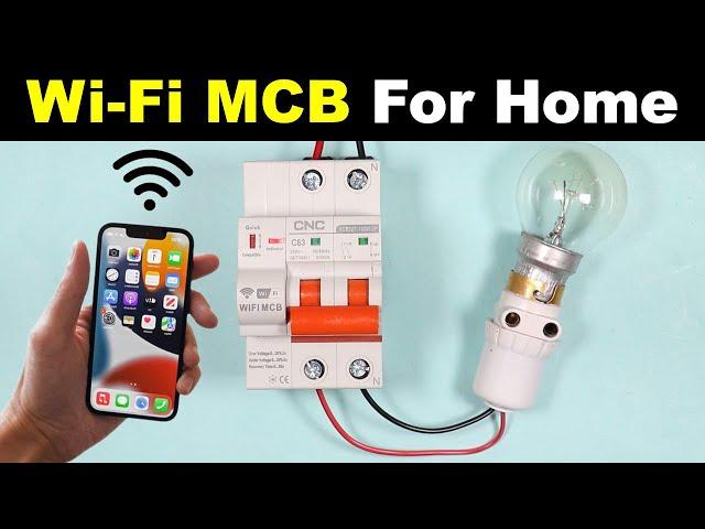 Wi-Fi Smart Circuit Breaker MCB for Home that can control by Alexa and Google assistant