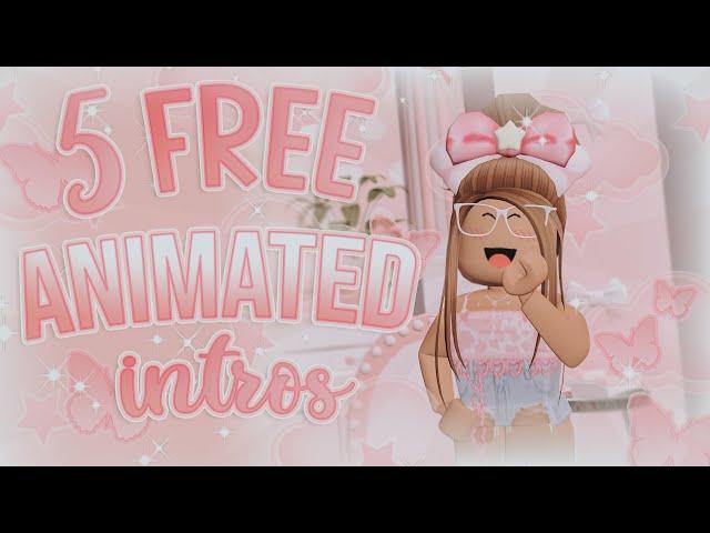 5 FREE Roblox GFX Animated Intro Templates || (No Text) || auvelva 