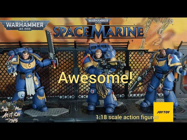 Warhammer 40k Space Marine 2 action figures - Titus, Gadriel, Chairon. 1:18 scale action figures?