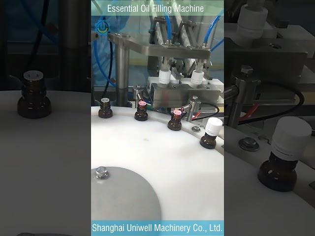 Automatic essential oil filling plugging and capping machine #essentialoils #fillingmachine