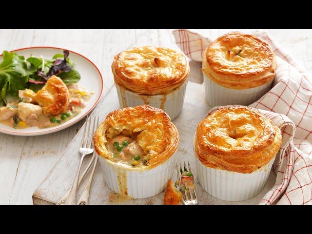 Easy Chicken and Vegetable Pot Pies