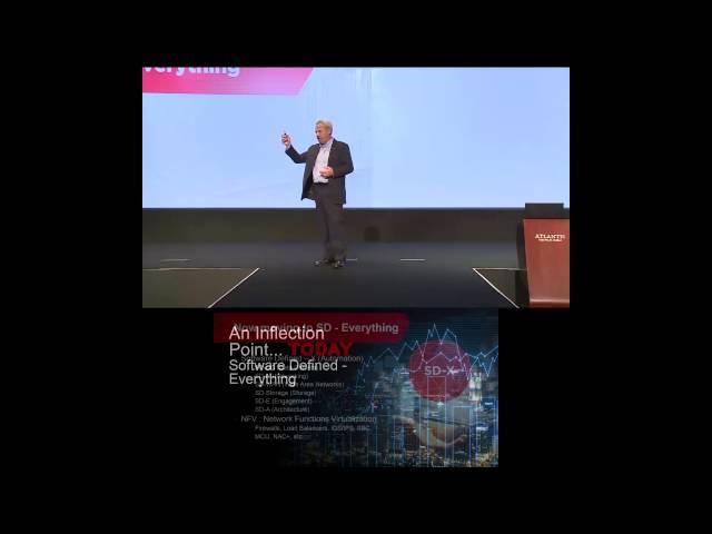 Jean Turgeon, talking about digital transformation at the Avaya Partner Forum