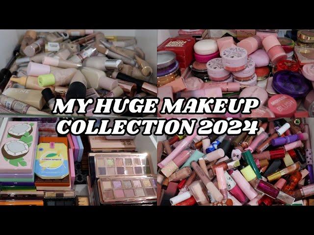 MY HUGE MAKEUP COLLECTION 2024 | makeupwithalixkate