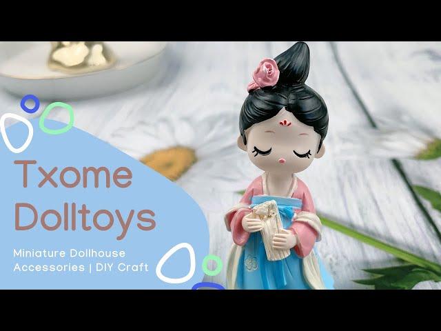 TXOME Miniature Dollhouse | DIY Craft | Doll Toys | Dollhouse Accessories |Dreamy Dolls for Children