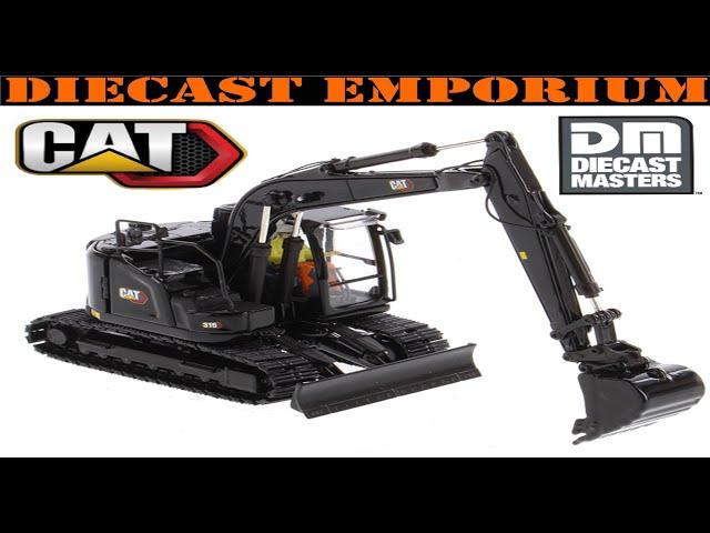 1:50 Scale Diecast Masters Caterpillar 315 Excavator Black Edition Unboxing & Review