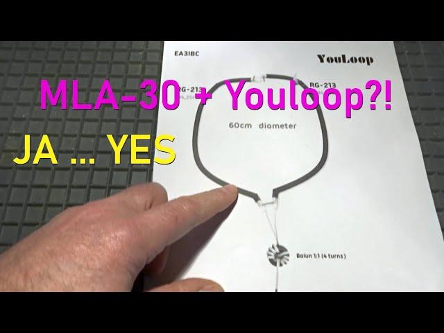 MLA-30 + Youloop + SDRplay RSP2pro (super Empfang, excellent reception)