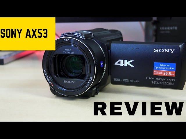 Sony FDR AX53 Handycam: Perfect YouTube 4K Camera!!!