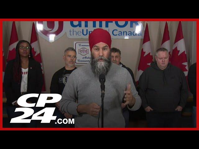 ‘It’s a betrayal’ | NDP Leader Jagmeet Singh reacts to Trump’s auto tariffs