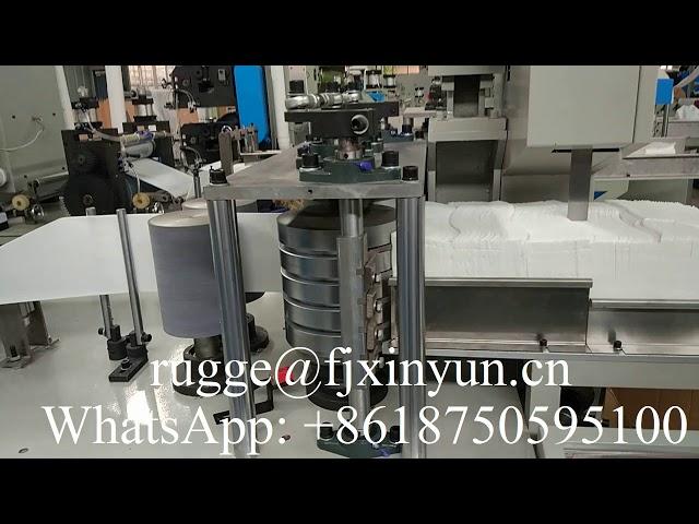 Automatic one color printing napkin tissue folding machine