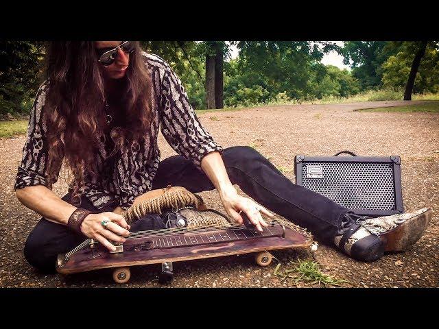 SKATEBOARD SLIDE GUITAR!  |  Justin Johnson