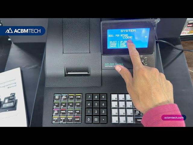 Change descriptor programming method the SAM4s NR-510RB cash register. #cashregister #tutorial #work