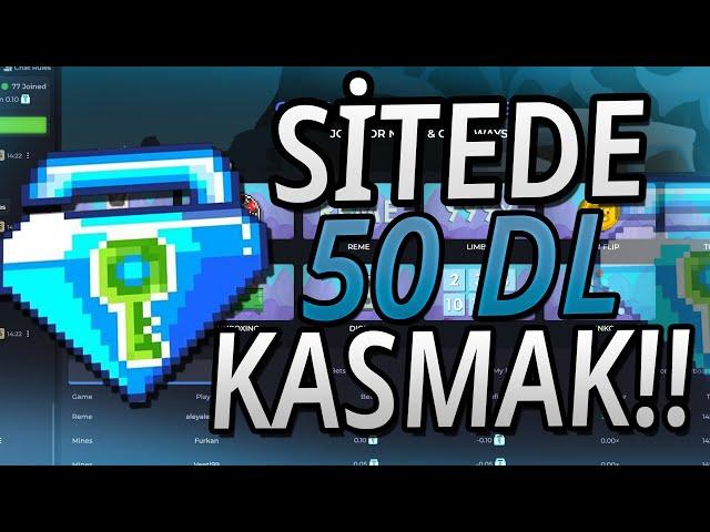 GrowDice - TEK OYUNDA 50 DL BASMAK! - | GROWTOPİA GROWDİCE KATLAMA