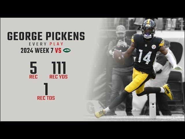 George Pickens Week 7 Replay: Every Target and Catch vs New York Jets