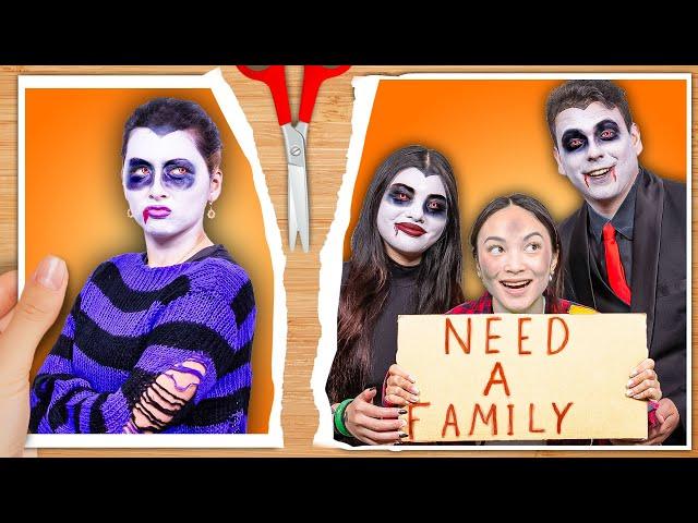 I GOT ADOPTED BY VAMPIRE FAMILY | NEW LIFE OF POOR GIRL IN RICH FAMILY BY CRAFTY HACKS PLUS