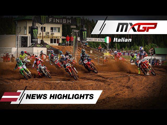 News Highlights in ITALIANO | MXGP of Latvia 2025