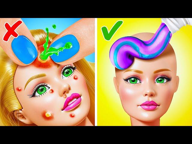 From Poor Doll to The Rich Doll  *DIY Hacks for Beauty Transformation *