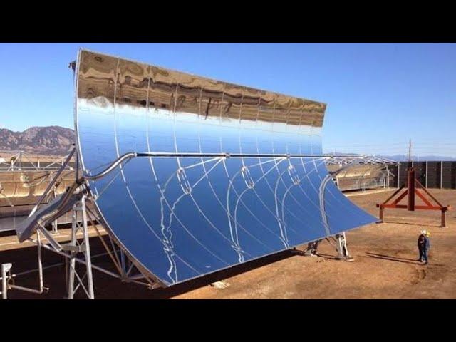 The world's cheapest tracker for solar heaters Parabolic trough