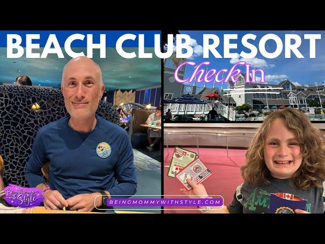 Checking in to Disney's Beach Club Resort & Coral Reef Dinner at EPCOT | Disney Vlogs