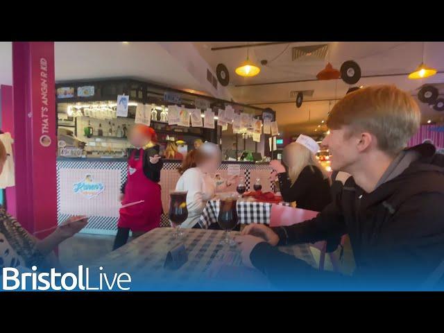 Crazy moment man gets kicked out of the UK's rudest diner....for being too rude