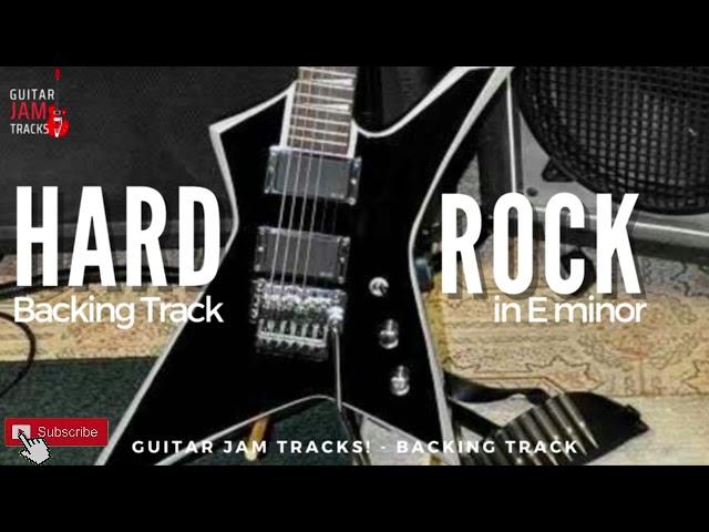 Hard Rock Guitar Backing Track in E minor | Guitar Jam Tracks #backingtrack #rockguitar