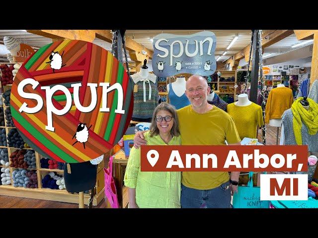 everyone's welcome here  - Spun Ann Arbor Yarn Store Tour in Ann Arbor, MI #unitedskeinsofamerica