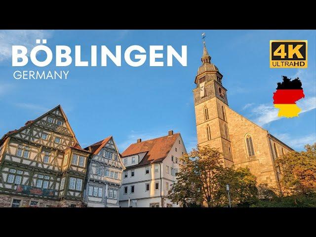 Böblingen, Germany: A walking tour in 2023 I  4K HDR