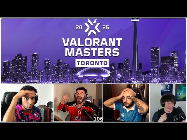 STREAMERS REACT TO THE BEST PLAYS OF VCT MASTERS TORONTO SWISS STAGE | FT TARIK, FNS, SACY, SLIGGY +