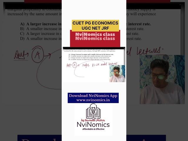 NviNomics Live class shorts Solving IS LM model CUET PG ECONOMICS & UGC NET