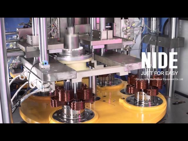 NIDE full Automatic High efficiency  Stator Coil Winding Machine