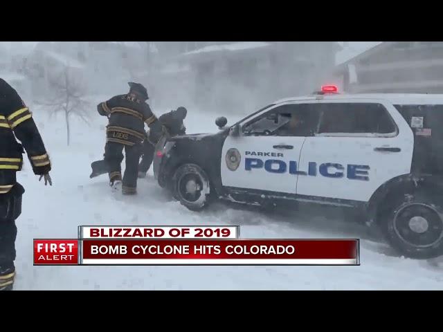 Helping those who help us: Watch firefighters push Parker police SUV out of snow