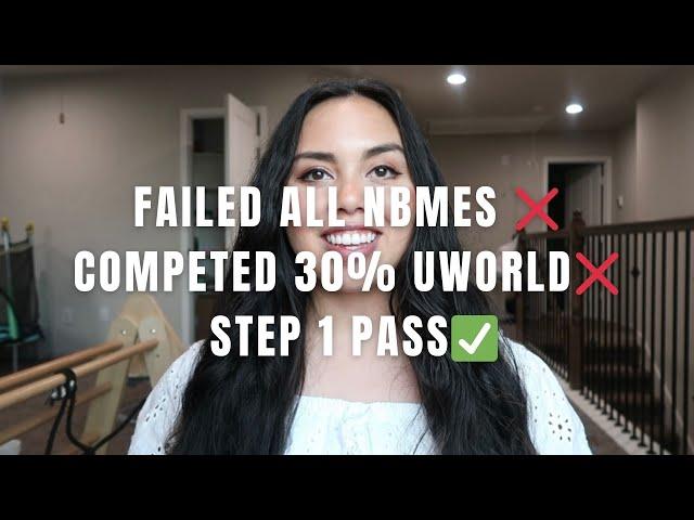 SIX TIPS to PASS STEP 1 in FOUR WEEKS (Failed all nbmes, Only 30% UWorld completed)