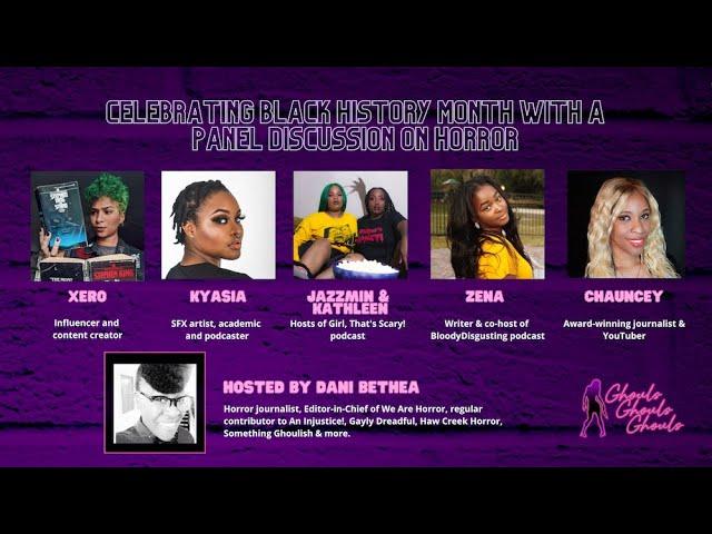 'Black Women's Horror Panel 2021' hosted by Dani Bethea | GHOULS MAGAZINE