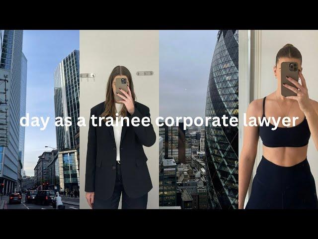 REALISTIC DAY IN THE LIFE OF A TRAINEE CORPORATE LAWYER - trying to do it all