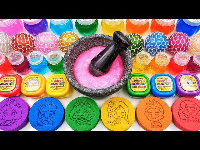 Satisfying Video How To Make Rainbow Disney Slime Makeup Eyeshadow Mixing Random Things GoGo ASMR