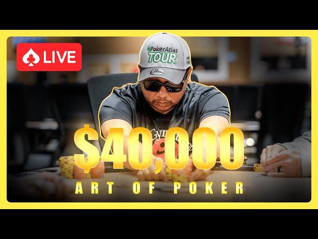 ALL-IN Action In $40,000 Art of Poker Tournament