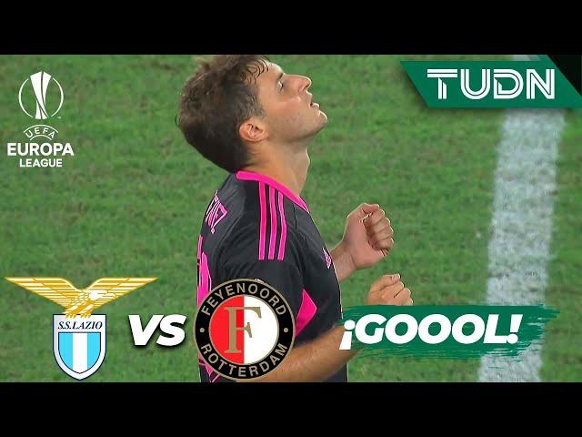 ¡GOL DEL BEBOTE! Santi Giménez debuta con gol | Lazio 4-1 Feyenoord | UEFA Europa League 22/23J1