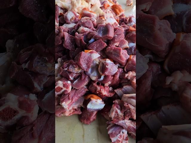 Mutton red meat cutting #muttonnepal #goatmutton #food