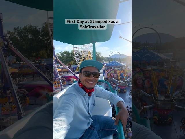 Calgary Stampede Day 1 as a Solo Traveller  #shorts #calgarystampede