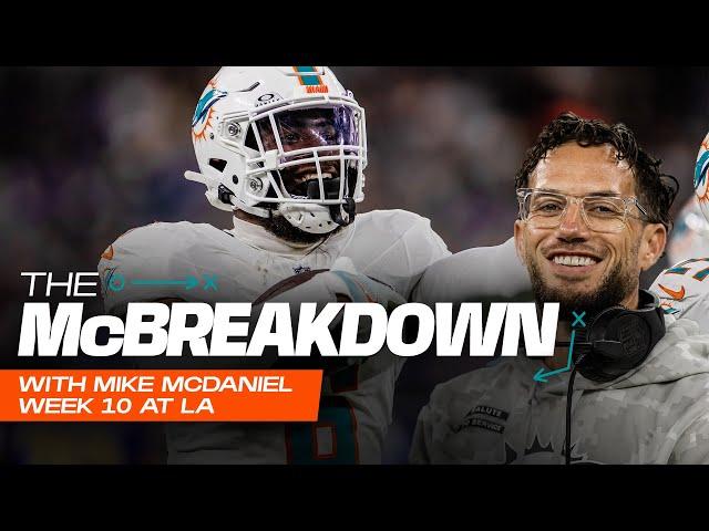 Mike McDaniel breaks down KEY PLAYS versus the Los Angeles Rams l Miami Dolphins